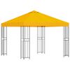 vidaXL Foișor 3 x 3 m Galben Poliester și oțel 190 gsm