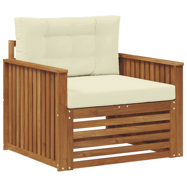 vidaXL Set de canapele de exterior Lemn de acacia solid și poliester