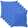 vidaXL Husă pentru pernă 6 buc. HOUTEN Albastru regal 65 x 65 cm