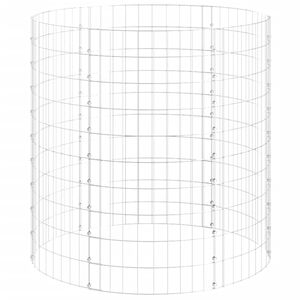 vidaXL Compostor de grădină, Ø100x100 cm, oțel galvanizat