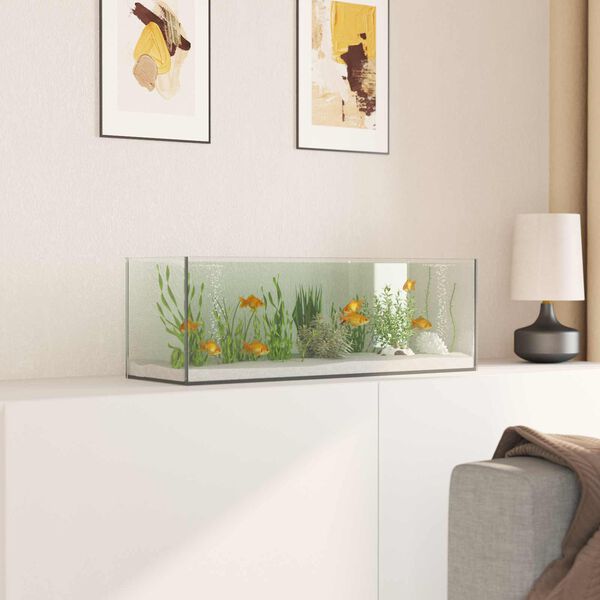 vidaXL Acvariu cu depozitare Transparent 60 x 20 x 20 cm Sticlă