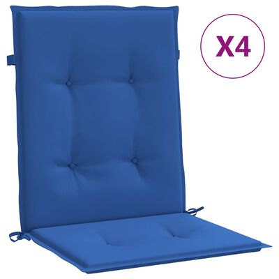 vidaXL Perne cu spătar mic, 4 buc. albastru 100x50x3 cm textil oxford