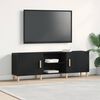 vidaXL Cabinet TV Stejar Negru 150 x 30 x 50 cm Lemn compozit
