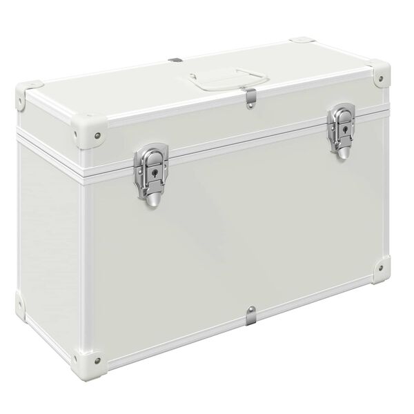 vidaXL M&acirc;nere pentru dulap Alb 85 x 45 mm Metal