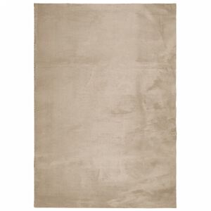 vidaXL Covor HUARTE, fir scurt, moale și lavabil, nisipiu, 140x200 cm