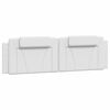 vidaXL Pernă pentru tăblie pat, Viana, alb, 183 cm, piele artificială
