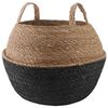 vidaXL Vază pentru plante cu m&acirc;nere Negru &Oslash; 45 x 36 cm