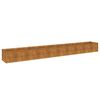 vidaXL Pat de grădină &icirc;nălțat 386x50x36 cm, oțel corten