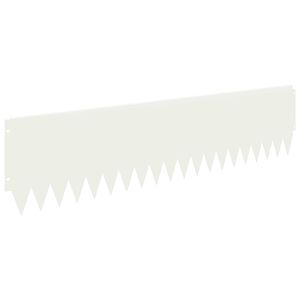 vidaXL Margine pentru gazon 20 pcs 103 x 25 cm Oțel Alb