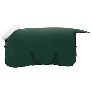vidaXL Pătură pentru cai Verde &icirc;nchis complet 75 cm Fleece polar