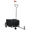 vidaXL Remorcă pentru biciclete, negru, 30 kg, fier