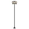 vidaXL Lampă solară de exterior with LED Bulb Negru