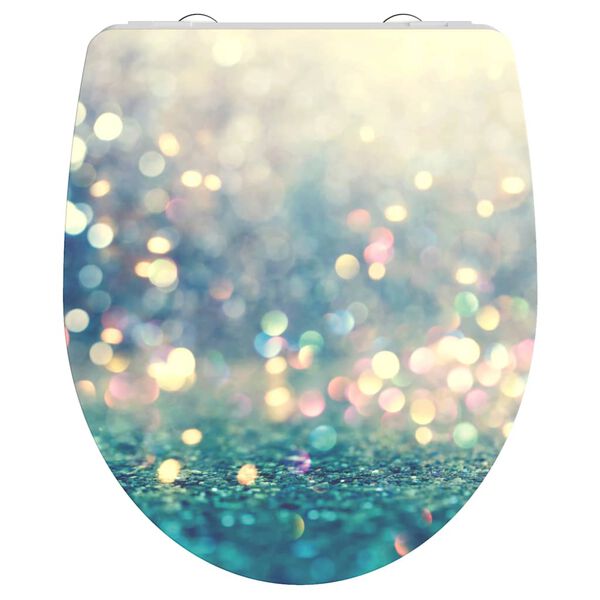 SCH&Uuml;TTE Scaun de toaletă Duroplast &icirc;nchidere silențioasă, MAGIC LIGHT