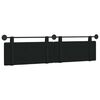 vidaXL Cap de pat suspendat Pe perete Negru 210 x 55 x 5 cm țesătură