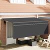 vidaXL Cortina Retractabilă Antracit 400 x 200 cm
