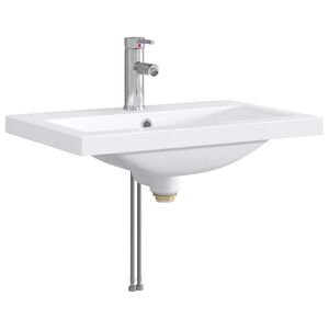 vidaXL Chiuvetă de baie Crom 61 x 40 x 16,5 cm Metal