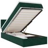 vidaXL Cadru de pat otoman cu saltea verde &icirc;nchis 90x190cm catifea