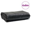 vidaXL Prelată, antracit, 6x8 m, 650 g/m²