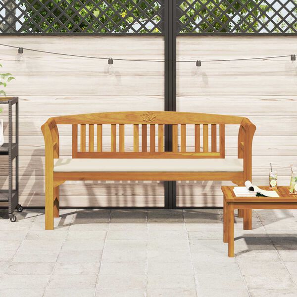 vidaXL Bancă de trandafir Natural 157 x 46 x 82,5 cm