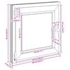 Fereastră pentru subsol Manual RISOR Alb 50 x 50 cm PVC și Sticlă