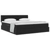 vidaXL Pat cu storage cu saltea cu headboard Negru 90 x 200 cm