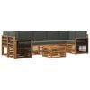 vidaXL Set de canapele de exterior 8 buc. Natural și Antracit