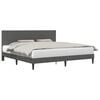 vidaXL Cadru de pat Gri &icirc;nchis 180 x 200 cm Țesătură din corduroy