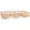 vidaXL Set mobilier de grădină, 10 piese, lemn masiv de pin
