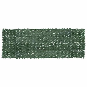 vidaXL Paravan de balcon, frunze verde &icirc;nchis, 300x100 cm
