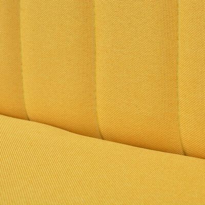 vidaXL Canapea cu material textil, 117 x 55,5 x 77 cm, galben