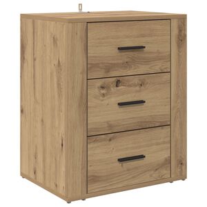 vidaXL Dulap de noapte Stejar Artizanal 35 x 50 x 60 cm Lemn prelucrat