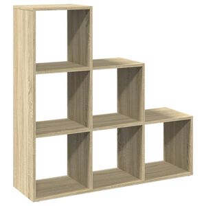 vidaXL Bibliotecă/separator 3 niveluri stejar sonoma 99x29x99 cm lemn