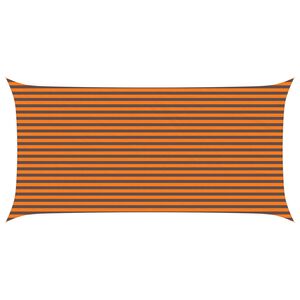 vidaXL P&acirc;nză de umbră Portocalie și maro 6 x 3 m 100% poliester Oxford