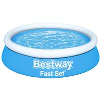 Bestway Piscina gonflabilă Fast Set, albastru, 183x51 cm, rotundă