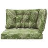 vidaXL Perna pentru canapea de exterior 3 pcs Design cu frunze