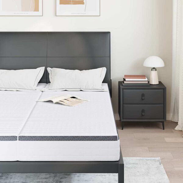 vidaXL Saltea 2 pcs Alb și gri 70 x 200 cm S Springs Bonell