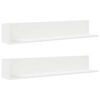 vidaXL Rafturi de perete 2 buc., alb, 100x16,5x16,5 cm, lemn prelucrat