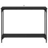 vidaXL Masă de consolă Stejar negru 101 x 30.5 x 75 cm Lemn compozit