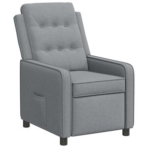 vidaXL Fotoliu recliner Gri deschis 65 x 93 x 102 cm Țesătură