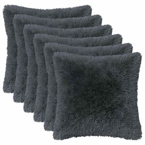 vidaXL Pernă cu pernă HEERLEN 2 buc. Antracit Fleece PV
