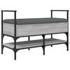 vidaXL Bancă de pantofi, gri sonoma, 85,5x42x57,5 cm, lemn prelucrat