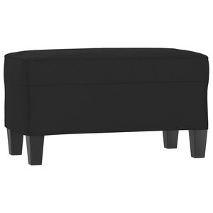 vidaXL Bancă, negru, 70x35x41 cm, microfibră