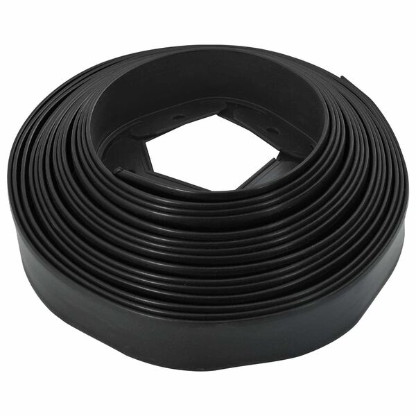 vidaXL Borduri pentru gazon Negru 5000 x 4 x 5 cm Plastic