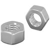 vidaXL Nuci Acorn Hexagonale 2 pcs Argintiu m8 Metal