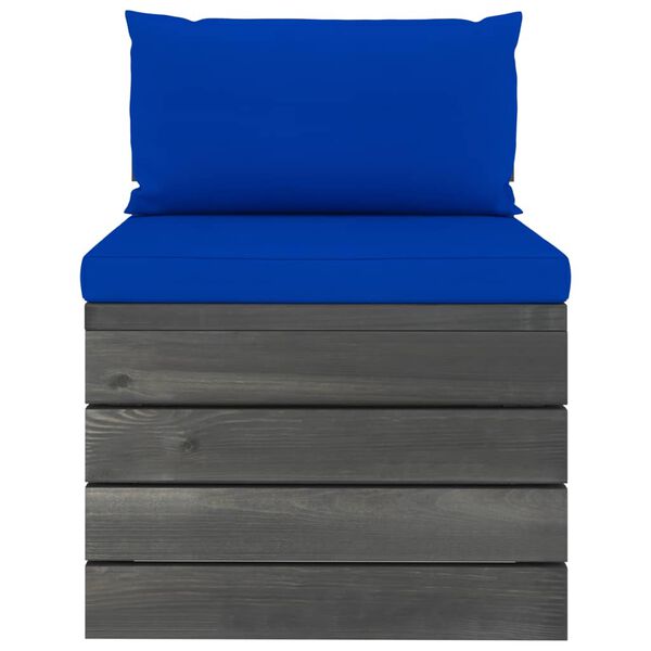 vidaXL Set mobilier grădină din paleți, 2 piese, cu perne, lemn de pin