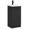 vidaXL Mobilă de baie cu chiuvetă Negru 42 x 40 x 84,5 cm