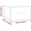 vidaXL Dulap de noapte Lemn Vechi 35 x 35 x 20 cm Lemn compozit