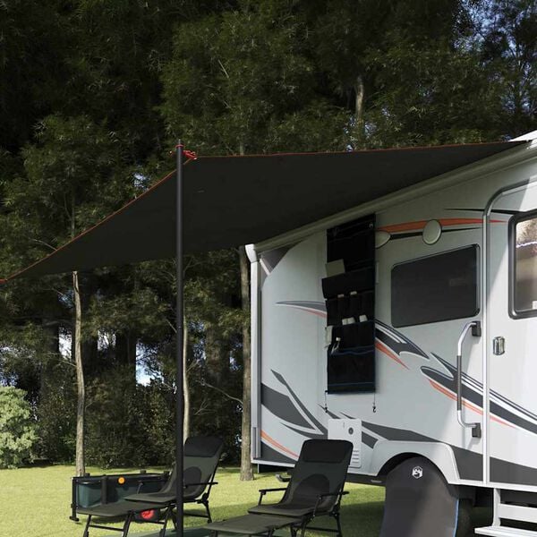 vidaXL Tarp rezistent la apă Gri și Portocalie