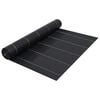 vidaXL Membrană antiburuieni & antirădăcini, negru, 2x5 m, PP