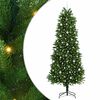 vidaXL Brad de Crăciun cu 300 LED cu suport Verde 240 cm PE